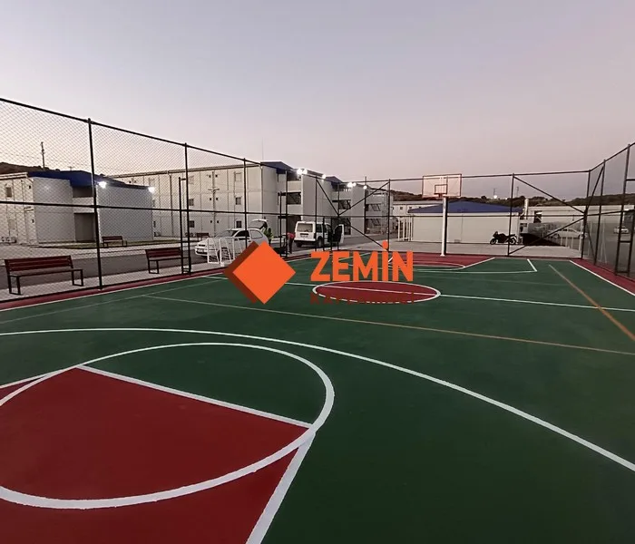 Basketbol sahası akrilik saha boyası kaplama fiyatı görsel 4