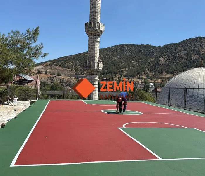 Voleybol sahası akrilik saha boyası kaplamaları görsel 3