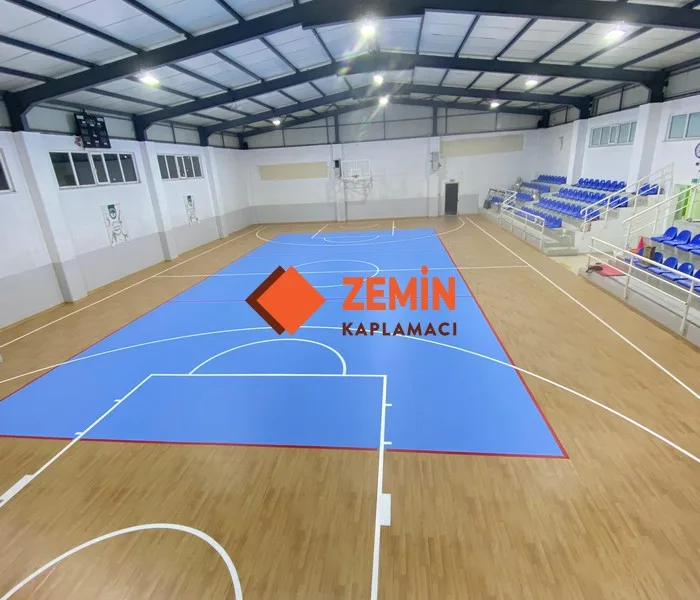 Fiba onaylı pvc spor yer kaplamacısı görsel 6