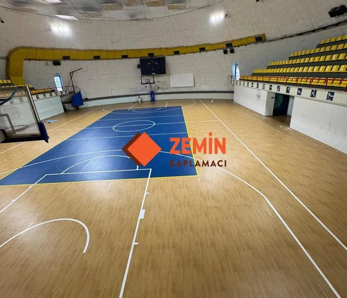 Fiba onaylı pvc spor zemin kaplamacı görsel 2