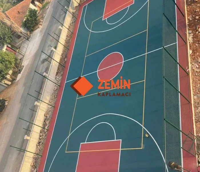 Voleybol sahası akrilik saha boyası kaplaması görsel 2