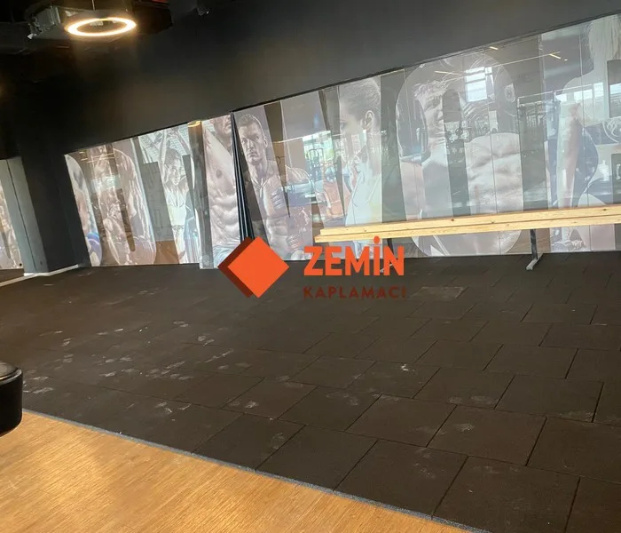 Fitnes salonu pvc zemin kaplama görsel 6