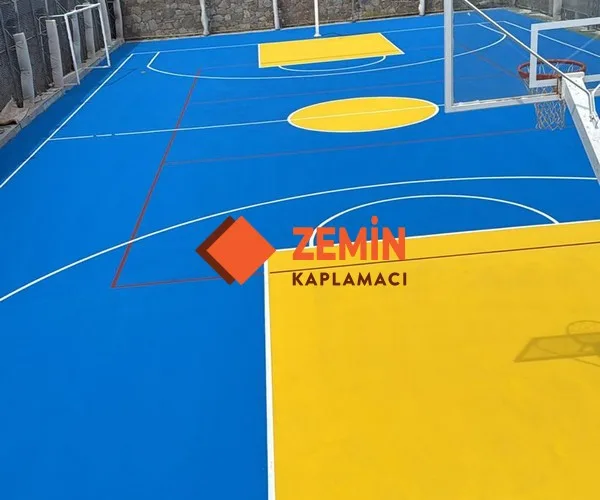 Akrilik saha boyası basketbol ve voleybol sahası Kaplama görsel 2