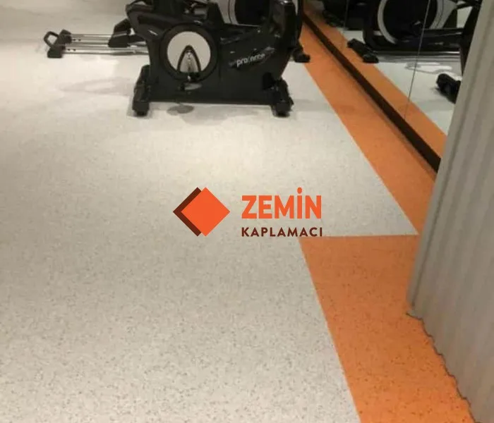 Fitnes salonu pvc zemin Döşeme görsel 2