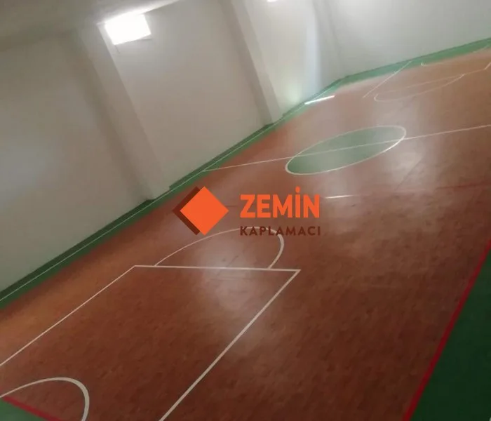 Fiba onaylı pvc spor yer kaplama görsel 4