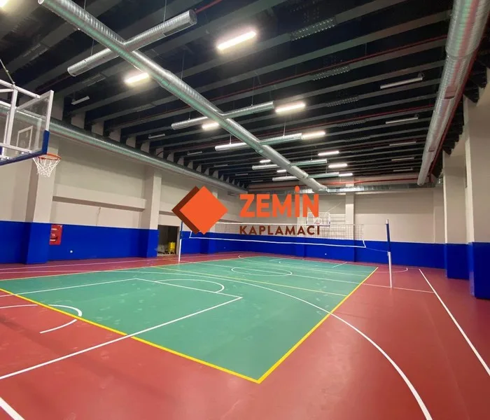 Fiba onaylı pvc spor zemin kaplamacı görsel 6