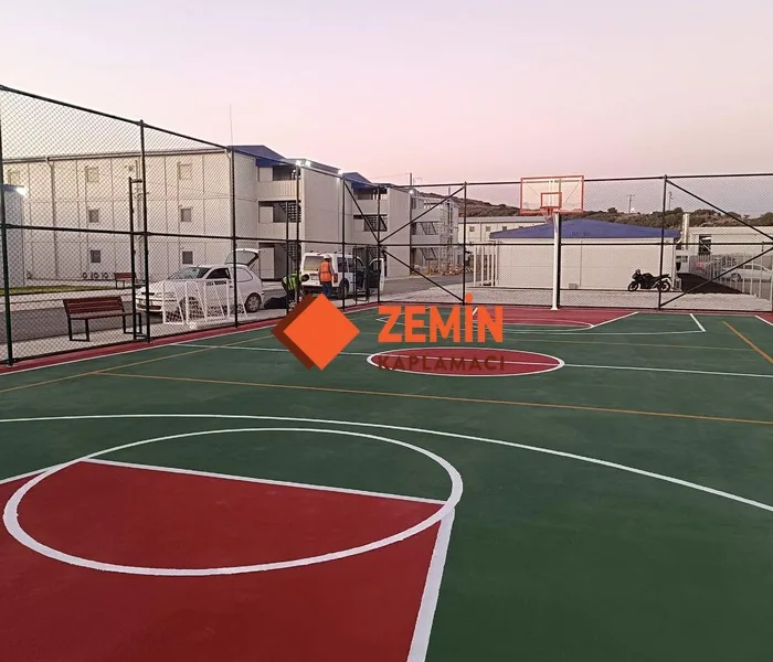 Voleybol sahası akrilik saha boyası kaplamaları